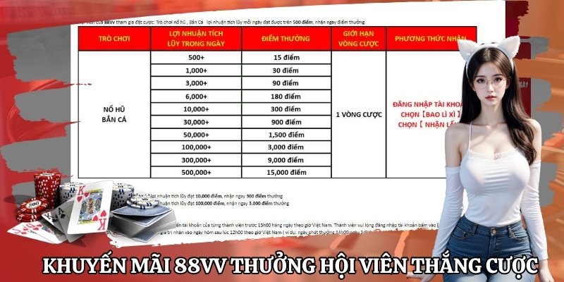 Khuyến mãi 88VV chào mừng các hội viên tân thủ